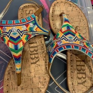 Sam & Libby wrap thong Sandals